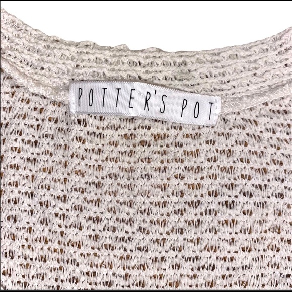 Potters Pot Oversized offwhite and gold Sweater - Picture 6 of 6